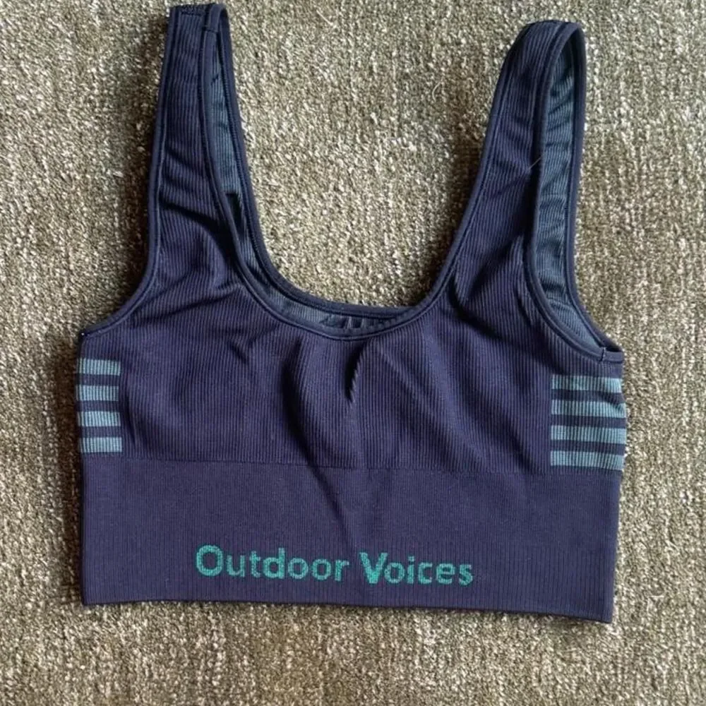 Outdoor-voices Women's Navy and Black Bra